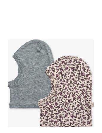 2 Wool Balaclava Kim Accessories Headwear Balaclava Multi/patterned Wheat