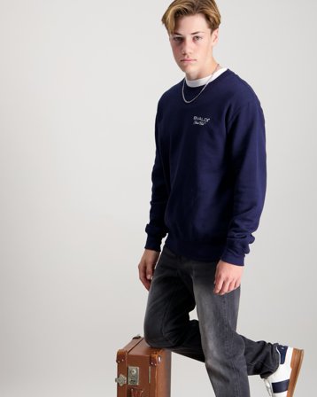 BVALDI Bvaldi Yacht Club crewneck Blå Genser Gutt - Kids Brand Store