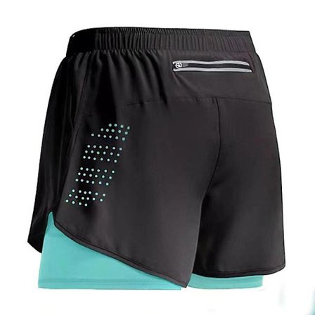 2023 Sport Shorts Män Sportswear Dubbeldäck Träning Kortbyxa Sommar 2 I 1 Strand Homme Kläder Jogging Gym Löpning Shorts Z