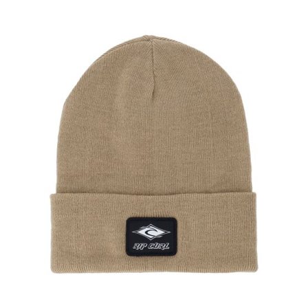 Rip Curl - Beige cuff Beanie - Classic Surf Tall Beanie Khaki Cuff @ Hatstore