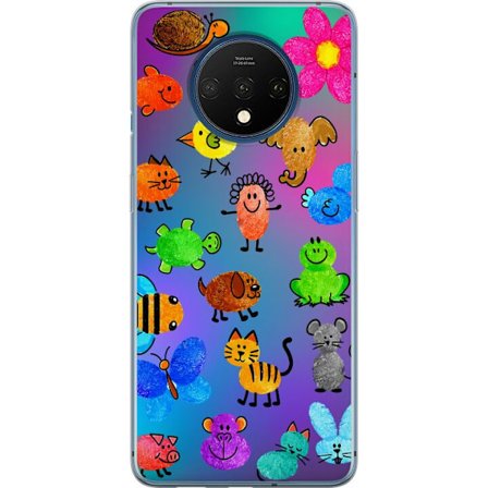 Yhteensopiva Puhelinkuori OnePlus 7T Little Scribble Friends