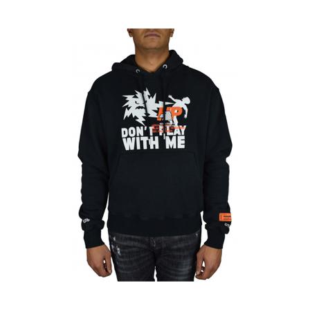 Heron Preston - Hood Tröjor - Svart - Herr - Storlek: S, Herr, Storlek: S