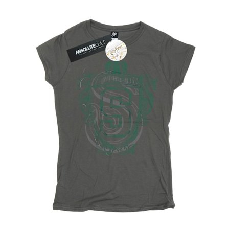 Harry Potter Dam/Kvinnor Slytherin Serpent Crest Bomull T-shirt