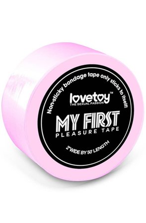 Lovetoy Non-Sticky Bondage Tape Pink 15m Bondage tejp - Blushme.se