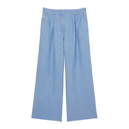 Marc O'Polo, Jeans with waist pleats, flared wide leg Niebieski, Kobieta, Rozmiar: W31