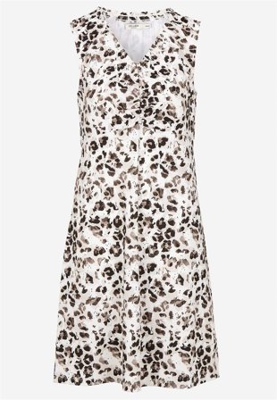 Cellbes of Sweden - Mønstret Jersey-kjole i beige / leopard for damer i størrelse 54/56