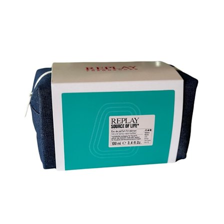 Giftset Replay Source Of Life Woman Edp 100ml + Pochette