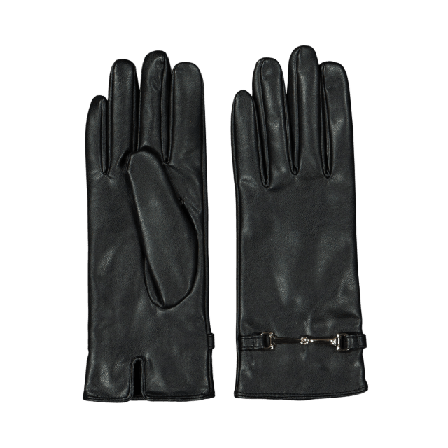 Å WOMAN Handskar med gulddetalj DORIS Vantar & Svart 8