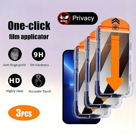3-pack Anti-Spion Härdat Glas Skärmskydd för iPhone 16 15 14 Pro Max Plus 9H Hårdhet Glas För IPhone 11 12 13 Mini XR XS
