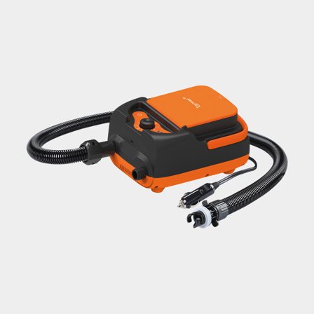 Pompa elettrica, 12 V / a batteria, con manometro digitale + tubo flessibile