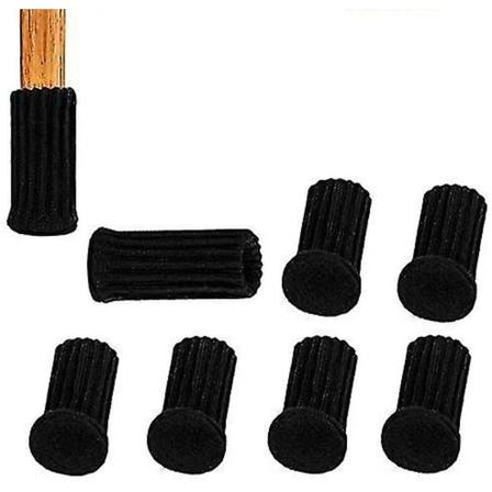 24 kpl Tuolin Suojat Joustava Lattiasuojat Liukumattomat Tuolinjalka Jalat Suojat Suojat Black