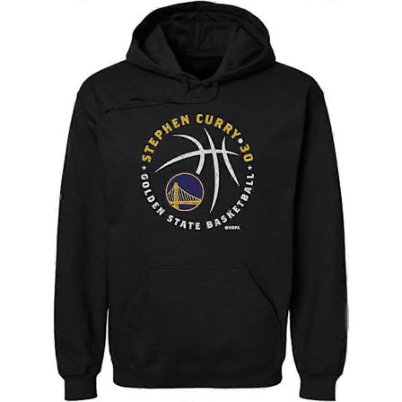 500 LEVEL Steph Curry Golden State Warriors Miesten huppari - Steph Curry Golden State Warriors Pelaajan pallo WHT