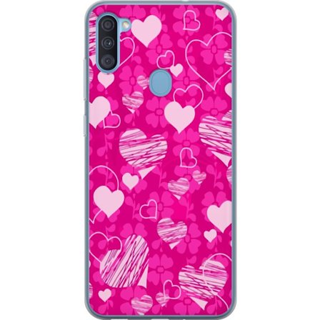 Kompatibelt Mobilskal till Samsung Samsung Galaxy A11 PopHjärtMönster