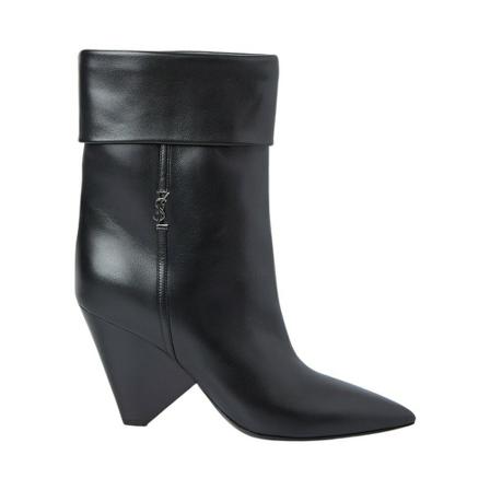 Saint Laurent Niki Monogram Stövlar svart, Dam, Dam, Storlek: 37 EU