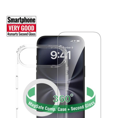 4smarts 360° Premium mobiltelefon etui 16,8 cm (6.6) Ramme Transparent