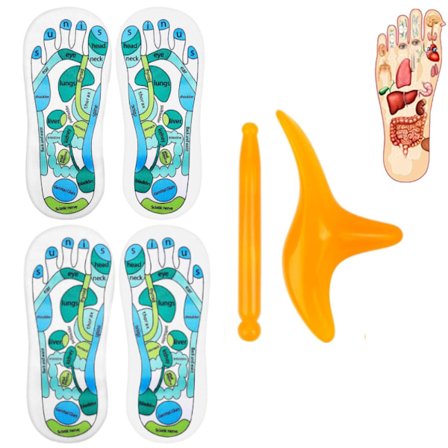 Reflexologisockor - 2 Par - Massage Akupunktursockor