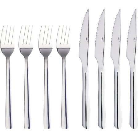 Aida RAW grillbestik, rustfrit stål, 8 dele - Sølv | KitchenOne