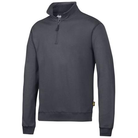 Snickers Workwear 2818 Genser grå, med kort glidelås Grå, Klær