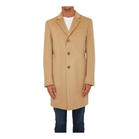 Hugo Boss, Single-Breasted Coats Beige, Heren, Maat:XL
