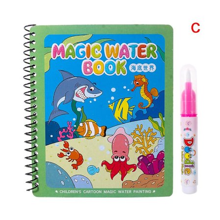 Magic Water Ritbok Målarbok CC