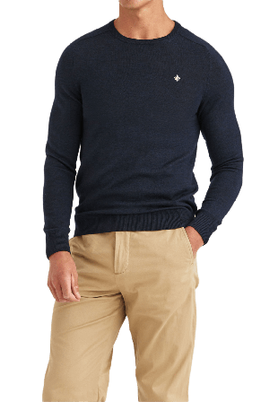 Morris Merino Oneck Tröjor Herr Blå L