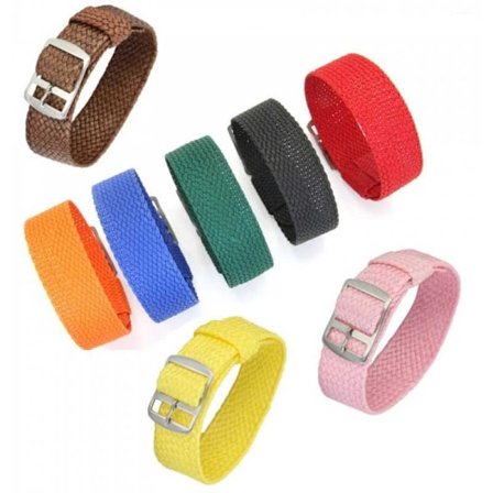 Flätat Retro Klockarmband 20mm Brun Brun