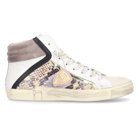 Philippe Model High-top sneakers Prhd calfskin Grå, Dame, Størrelse: 40 EU