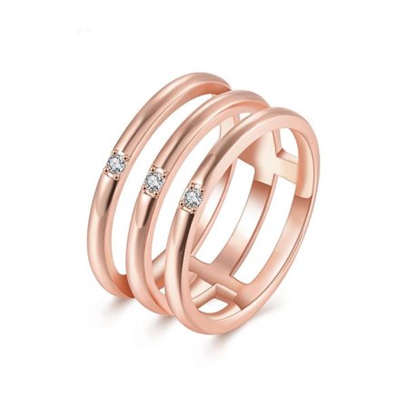 18K Guldfyllda Guld Filled gulddoublé Ring CZ