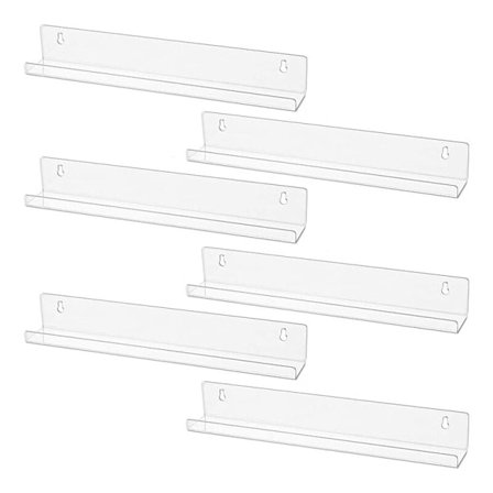 Vinyl Record Väggskiva Set 6 Stycken Albumhållare att Hänga på Väggar - Hylla Album eller Barnböcker