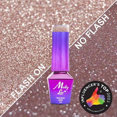 Mollylac - Geelilakka - Vilkkuvat valot - Nr607 5g UV geeli/LED