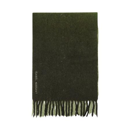 Isabel Marant, Scarf Wool Groen, Dames, Maat:ONE Size