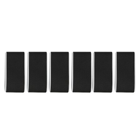 6 stk. justerbare skistropper med krok- og løkkefester for enkel bæring