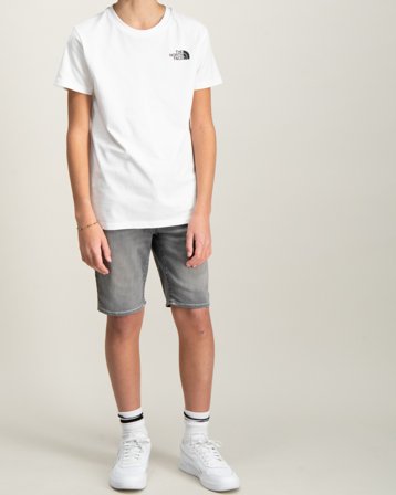 The North Face TEEN SIMPLE DOME REG Vit T-shirts Kille - Kids Brand Store