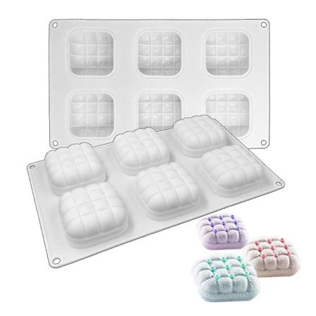 6-håls Kuddform Mousse Form