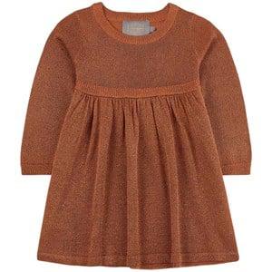 Creamie Adobe Lurex Dress 80 cm (9-12 Months) - Dresses - 80 cm (9-12 Months) - Brown