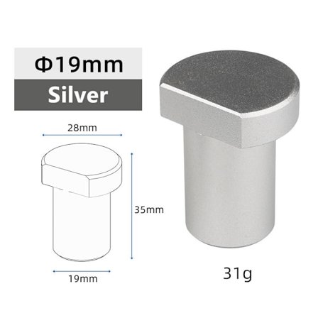 Työpenkki Peg Brake Stop Penkki Koira SILVER 19MMALUMINIUM ALLOY