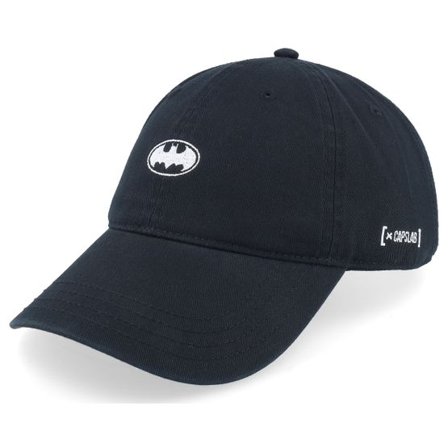 Capslab - Svart unconstructed Keps - Dc Comics Batman Black Dad Cap @ Hatstore