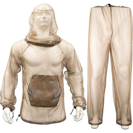 Hyttysverkkopuku Camo Hunting Mesh Suit Bug Net Vaatteet Hupulla Ulkoiluun