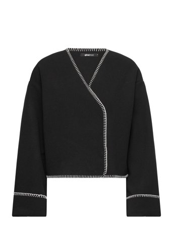 Gina Tricot Blanket Stitch Jacket - Black - M