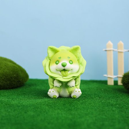 Syv Grøntsags Kæledyr Pakket Hvalpe Shibaig Cougki Kamp Volidering Håndværk Håndværksmæssig Færdighed Sød Emoticon Pakke Pokemon Skrivebordsdekoration