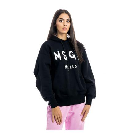 Msgm, Hoodies Zwart, Dames, Maat:L