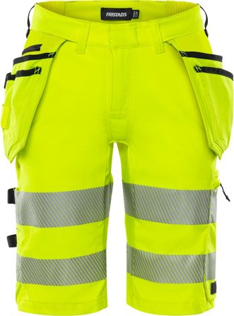 Fristads Dam Varsel hantverkarshorts stretch 2667 GSTP klass 1, Varsel Gul