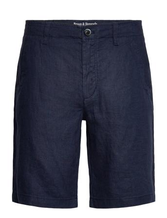 Bs Abel Regular Fit Shorts Navy Bruun & Stengade