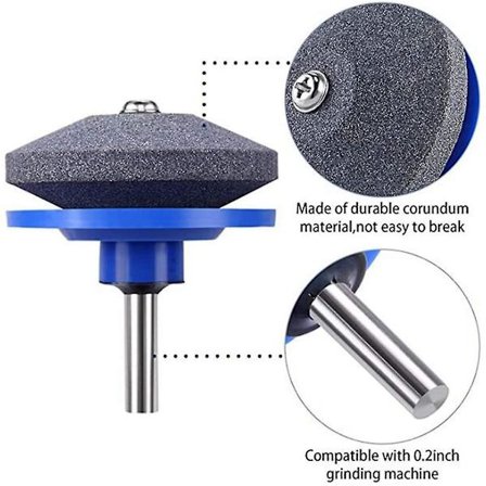 5pcs Lawn Mower Blade Sharpener With 2pcs Lawn Mower Blade Balancing T