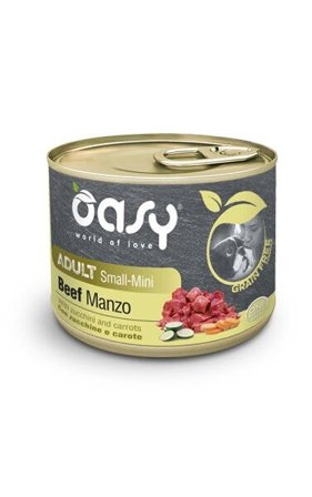 Oasy Grain Free Cibo Umido Manzo Per Cani Adulti Taglia
