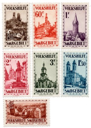 Tyskland/Saar 1932 - MICHEL 161-167 - Ubrugt