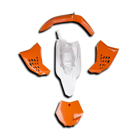 Kit Plastiche Rtech Arancio-Nero - KTM 65 SX 2009-2011