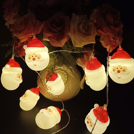 Julljus, 20 LED-ljus batteridrivna Xmas Tree String Lights, Trädgårdsfestdekor, 10 fot