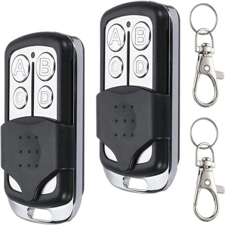 433,92 MHz grindfjernkontroll universell fjernkontroll grindfjernkontroll garasjeport 4-kanals fast kode duplikator fjernkontroller 2 stk