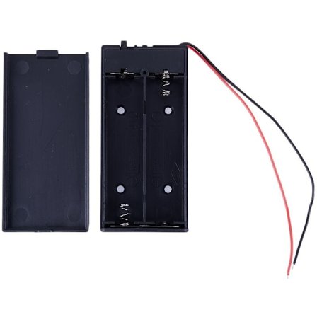 3,7V 2X 18650 På/Av-bryter Batteriholder Koblingsboks Oppbevaringsboks med Ledning